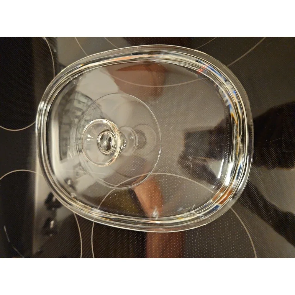 Pyrex DC 1 1/2-C Oval Glass Replacement Lid Cover for 3 Qt. Oval Dish DC-1.5-C